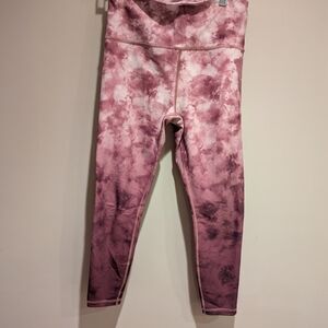 Pink Tie-Dye Leggings